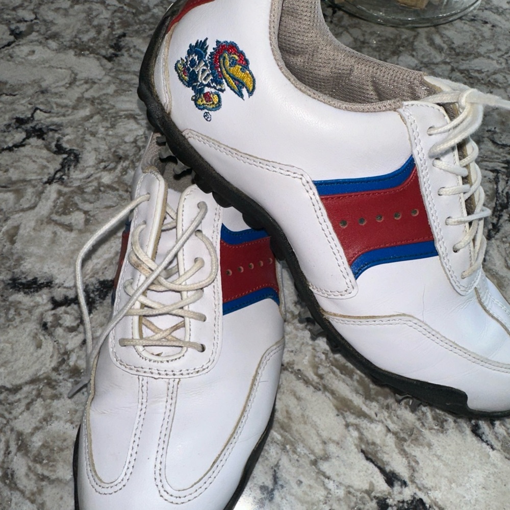 KU Jayhawk golf FootJoy 6.5 women almost new